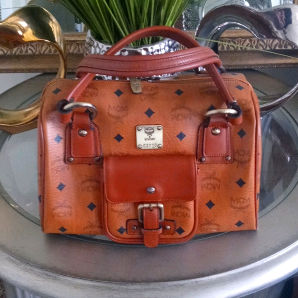 MCM  Vintage Satchel Boston Bag
